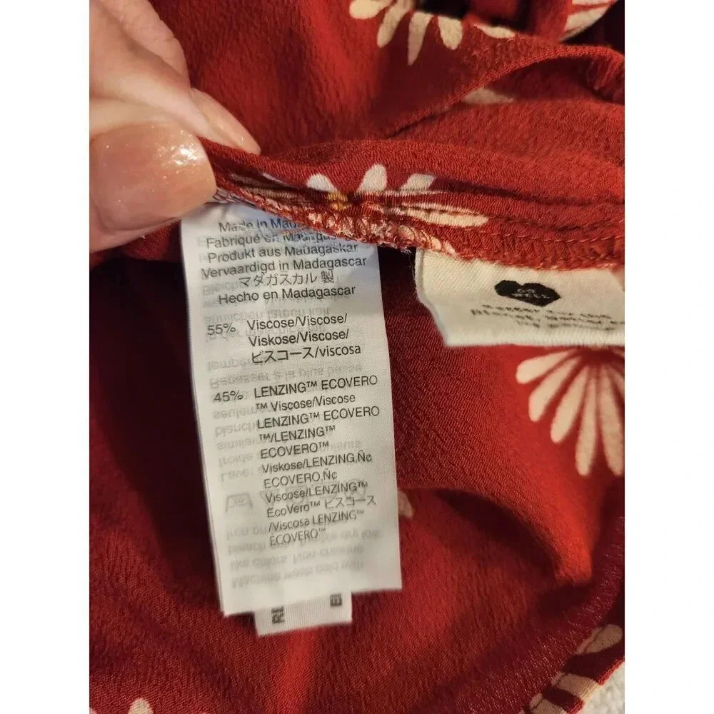 NWOT Madewell Cropped Sash-Tie Wrap Top in Daisy Daydream - Picture 8 of 9